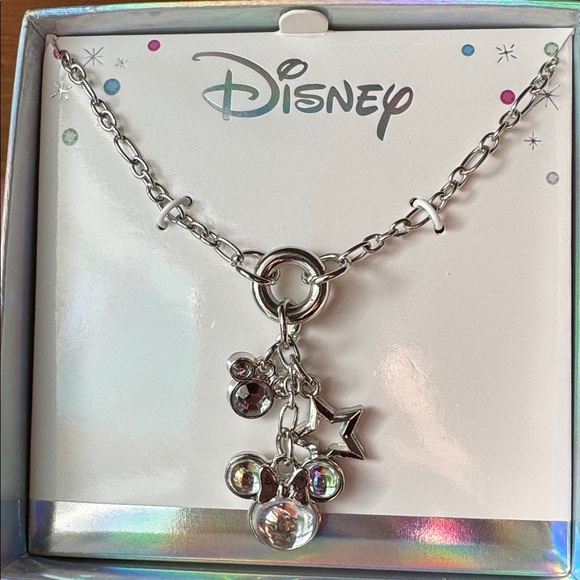 Disney Jewelry - Disney Minnie Mouse Necklace Dangle Charms